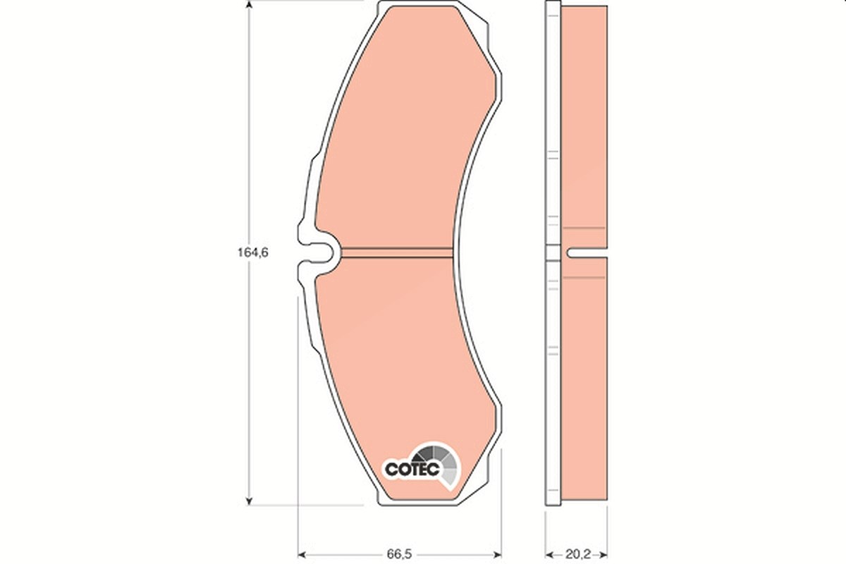 Trw Bremsbelagsatz hinten [Hersteller-Nr. GDB1345] für Iveco, Nissan