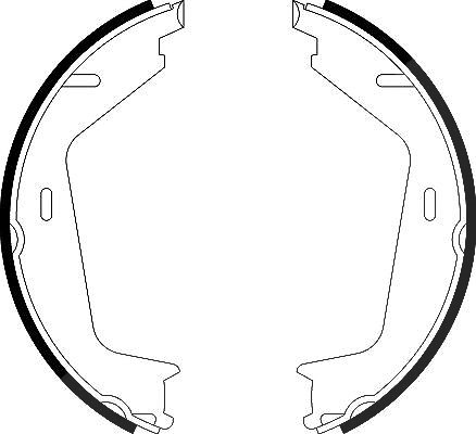 Hella Bremsbackensatz, Feststellbremse [Hersteller-Nr. 8DA355050-591] für Volvo