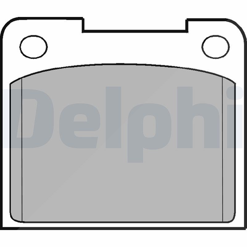 Delphi Bremsbelagsatz, Scheibenbremse [Hersteller-Nr. LP15] für Talbot, Lotus, Volvo, Caterham, Lancia, Ford, Triumph