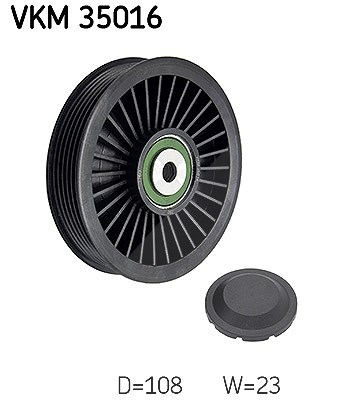 Für SKF VKM 35016 Deflection/Guide Pulley, - Bild 6