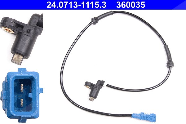 Ate Sensor, Raddrehzahl [Hersteller-Nr. 24.0713-1115.3] für Peugeot