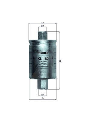 Mahle Kraftstofffilter [Hersteller-Nr. KL182] für Opel, Rover, Mg, Lada, Land Rover, Lotus, Vauxhall, Geo