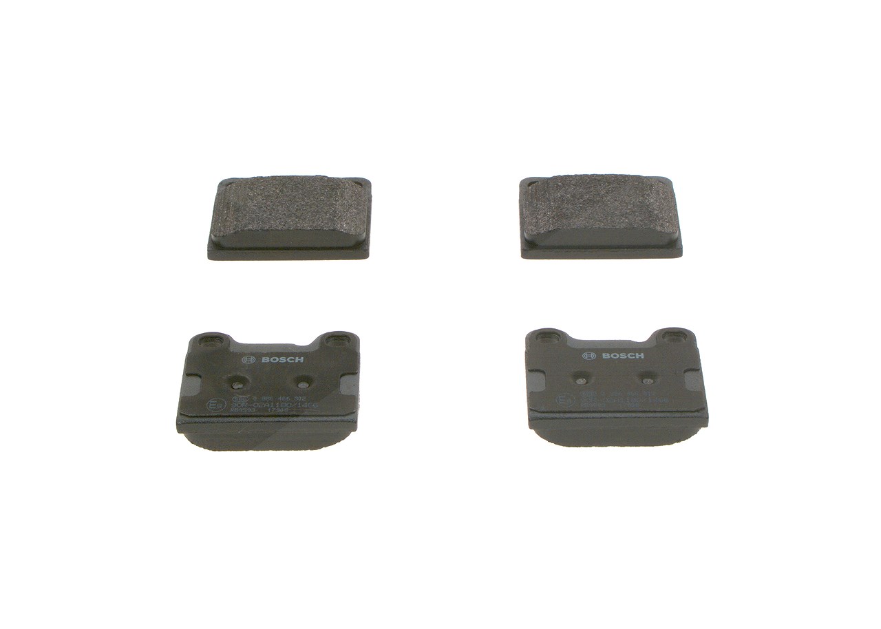 Bosch Bremsbelagsatz, Scheibenbremse [Hersteller-Nr. 0986466302] für Saab, BMW, VW, Volvo, Talbot, Audi, Mercedes-Benz