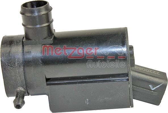 Metzger Autoteile Waschwasserpumpe, Scheibenreinigung [Hersteller-Nr. 2220068] für Hyundai, Kia