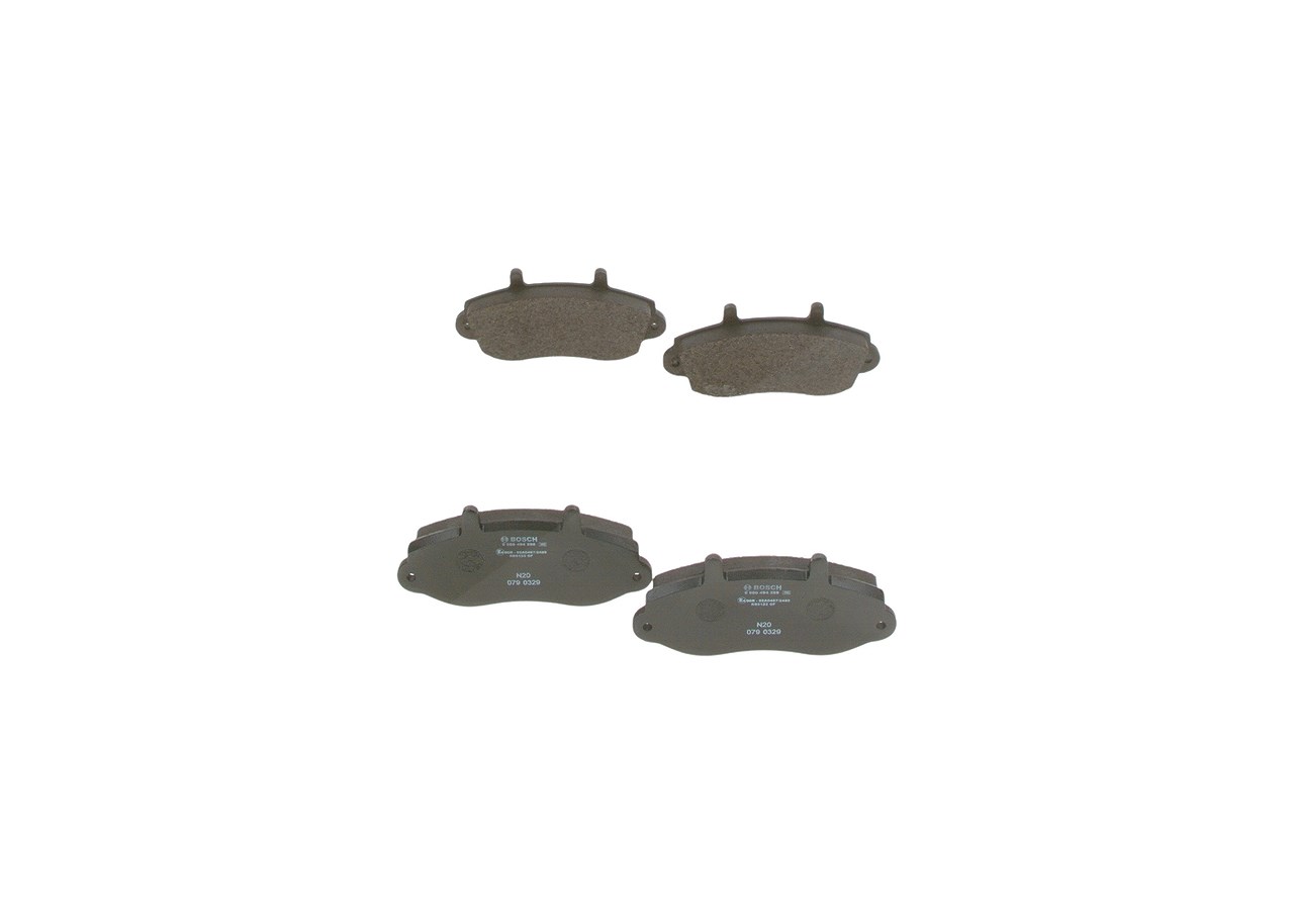 Bosch Bremsbelagsatz, Scheibenbremse [Hersteller-Nr. 0986494288] für Renault, Vauxhall, Opel