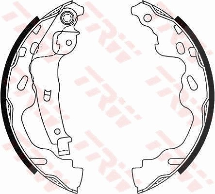 Trw Bremsbackensatz [Hersteller-Nr. GS8480] für Citroën, Opel, Suzuki, Peugeot, Vauxhall, Toyota