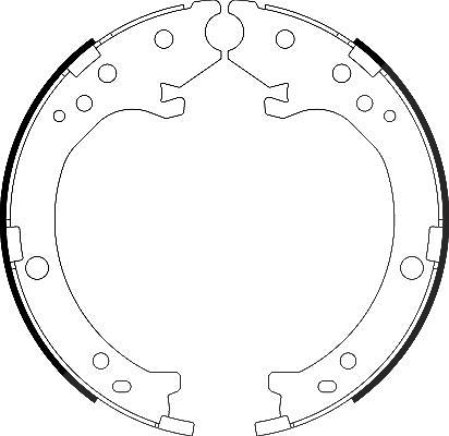 Hella Bremsbackensatz, Feststellbremse [Hersteller-Nr. 8DA355050-171] für Honda, Acura