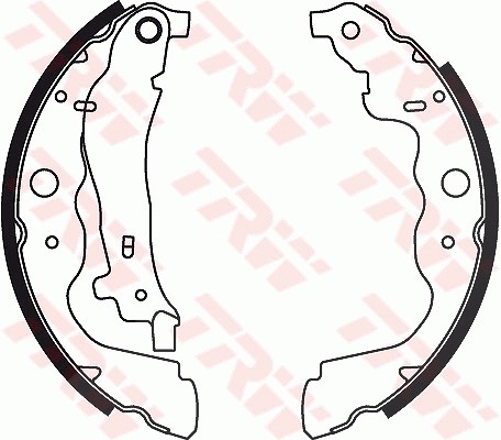 Trw Bremsbackensatz Trommelbremse [Hersteller-Nr. GS8780] für Renault, Mercedes-Benz, Dacia, Lada