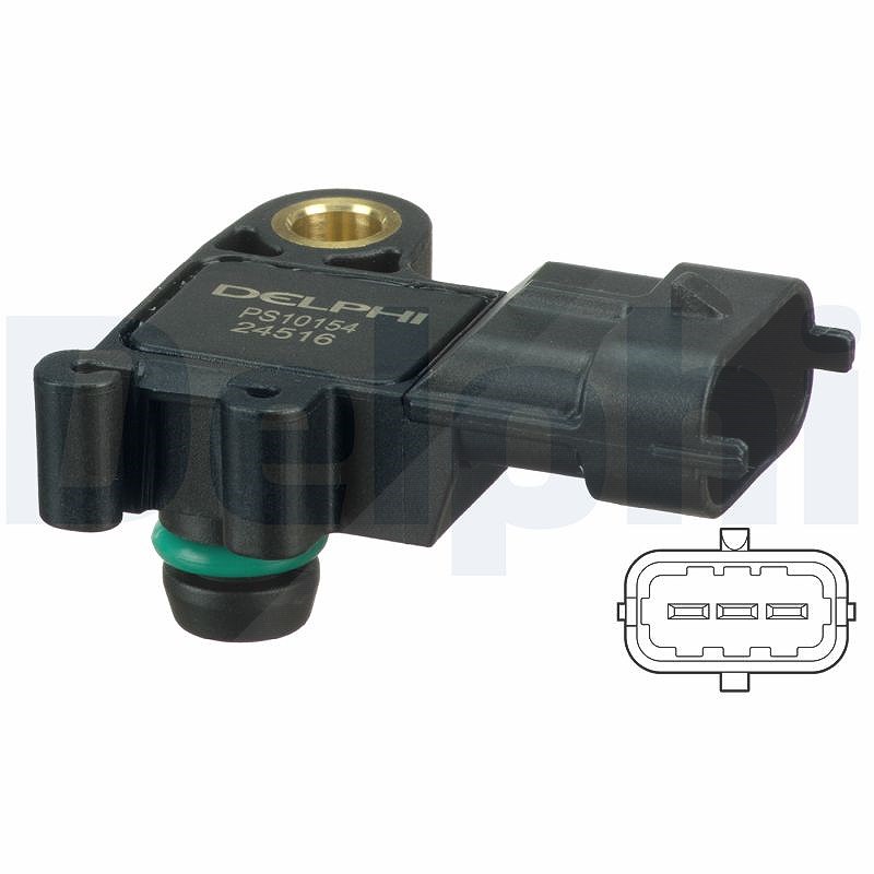 Delphi Sensor, Saugrohrdruck [Hersteller-Nr. PS10154] für Volvo, Citroën, Peugeot, Land Rover, Jaguar, Ford Usa, Ford