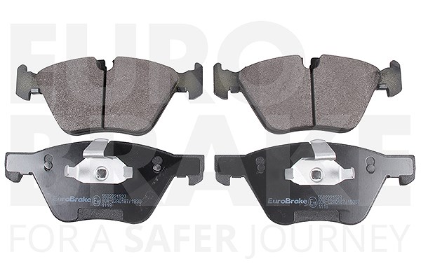 Eurobrake Satz Bremsbeläge Vorderachse [Hersteller-Nr. 5502221527] für BMW