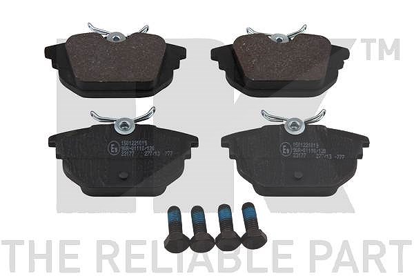 Nk Bremsbeläge Hinterachse für Aluminium-Sättel [Hersteller-Nr. 221019] für Fiat, Alfa Romeo