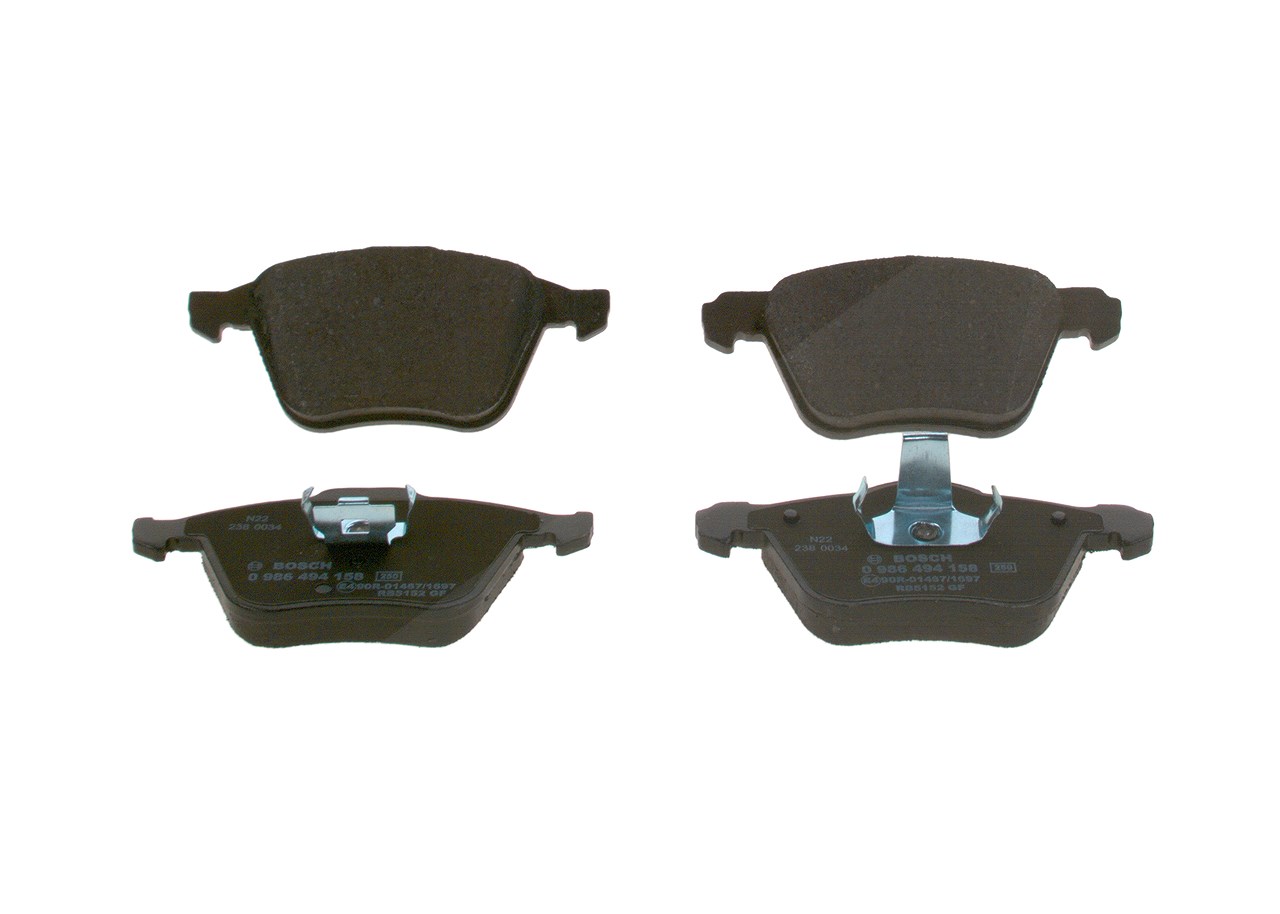 Bosch Bremsbelagsatz, Scheibenbremse [Hersteller-Nr. 0986494158] für Volvo