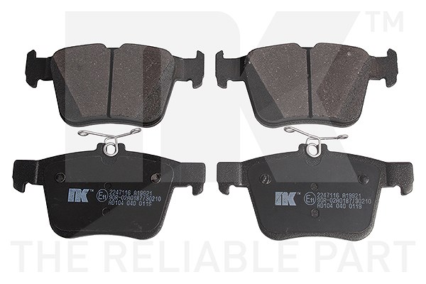 Nk Bremsbeläge hinten (Satz) [Hersteller-Nr. 2247116] für Skoda, Audi, VW, Seat, Cupra