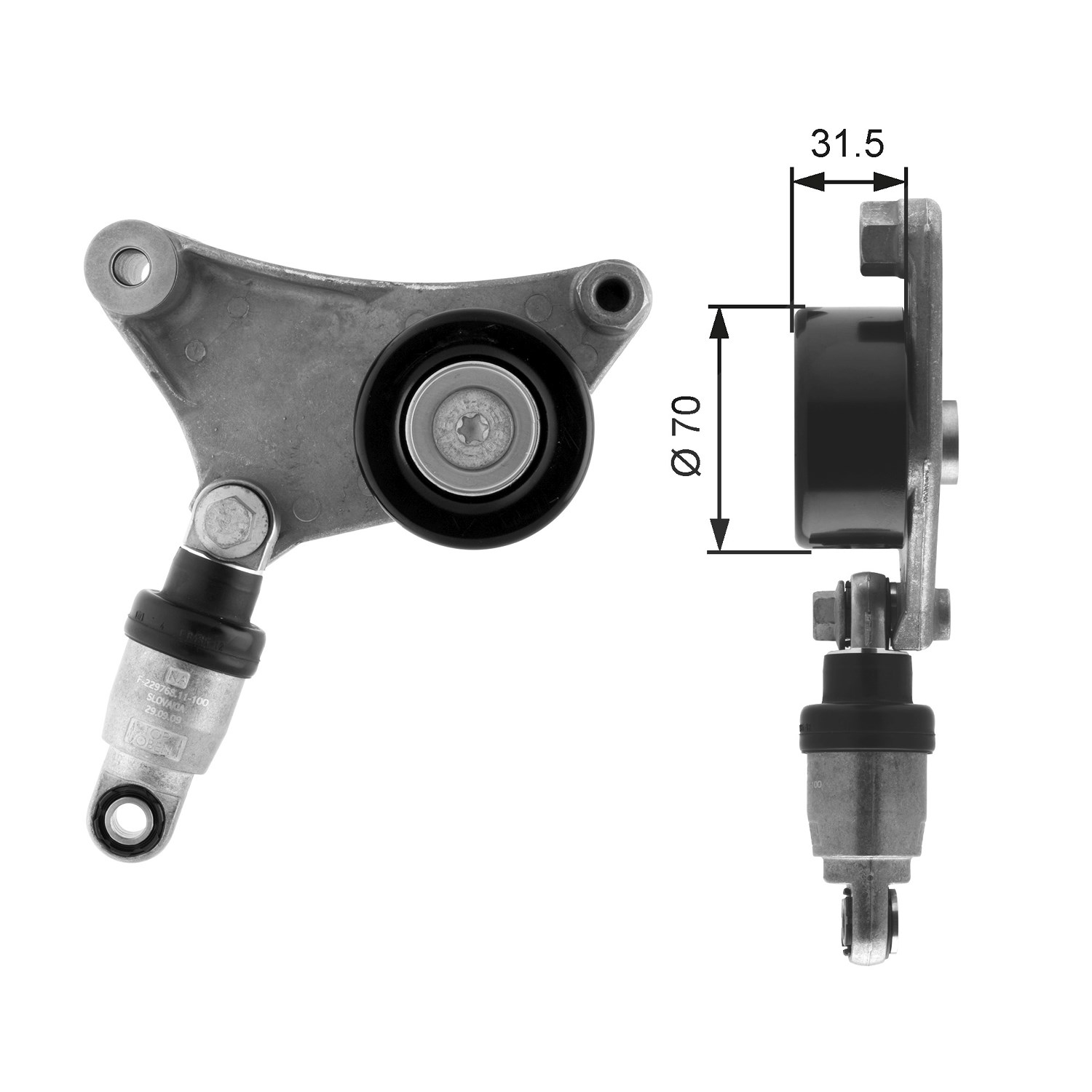 Gates Spannrolle, Keilrippenriemen [Hersteller-Nr. T38216] für Toyota