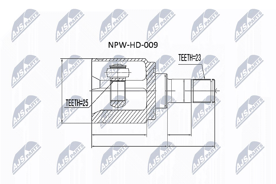 Nty Gelenksatz, Antriebswelle [Hersteller-Nr. NPW-HD-009] für Honda