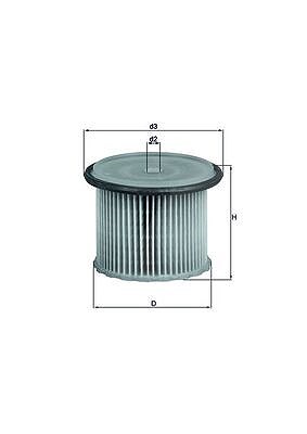 Mahle Kraftstofffilter [Hersteller-Nr. KX63/1] für Lancia, Peugeot, Fiat, Citroën, Hyundai, Fso