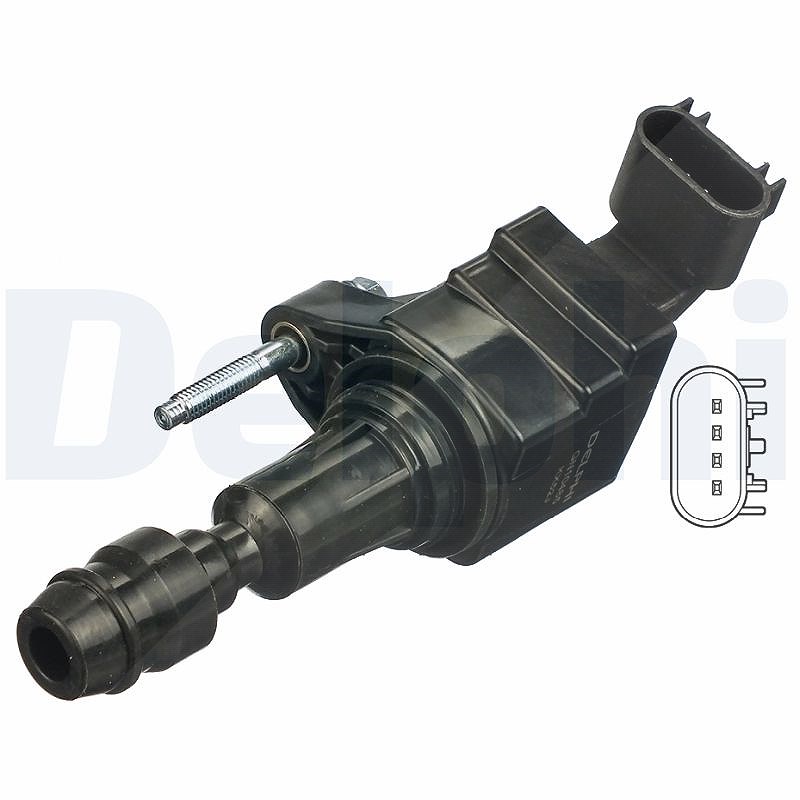 Delphi Zündspule [Hersteller-Nr. GN10485-12B1] für Chevrolet, Saab, Vauxhall, Opel