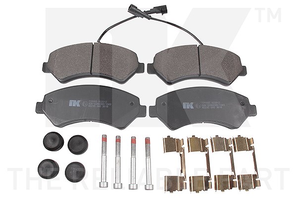 Nk Bremsbelagsatz, Scheibenbremse [Hersteller-Nr. 229995] für Opel, Vauxhall, Citroën, Peugeot, Fiat