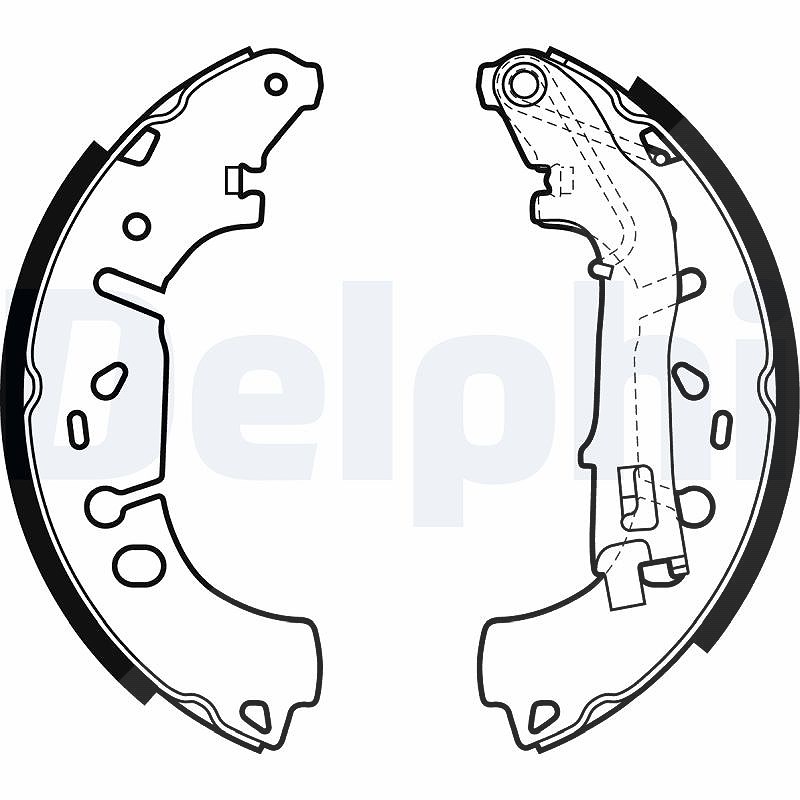 Für DELPHI LOCKHEED HAMULCE LS1981 BRAKE SHOE AXLE SET Opel - Bild 6