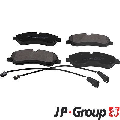Jp Group Bremsbeläge mit VWK vorne (Satz) [Hersteller-Nr. 1563607710] für Ford