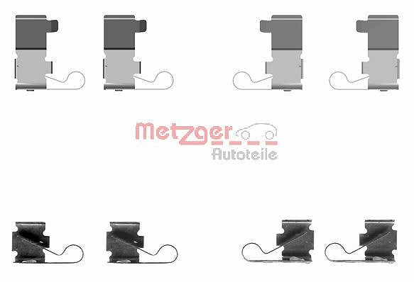Metzger Autoteile Zubehörsatz, Scheibenbremsbelag [Hersteller-Nr. 109-1699] für Lexus, Toyota