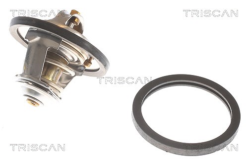 Triscan Thermostat ohne Dichtung [Hersteller-Nr. 86209982] für Renault, Iveco, Renault Trucks, Peugeot, Vauxhall, Opel, Fiat, Citroën