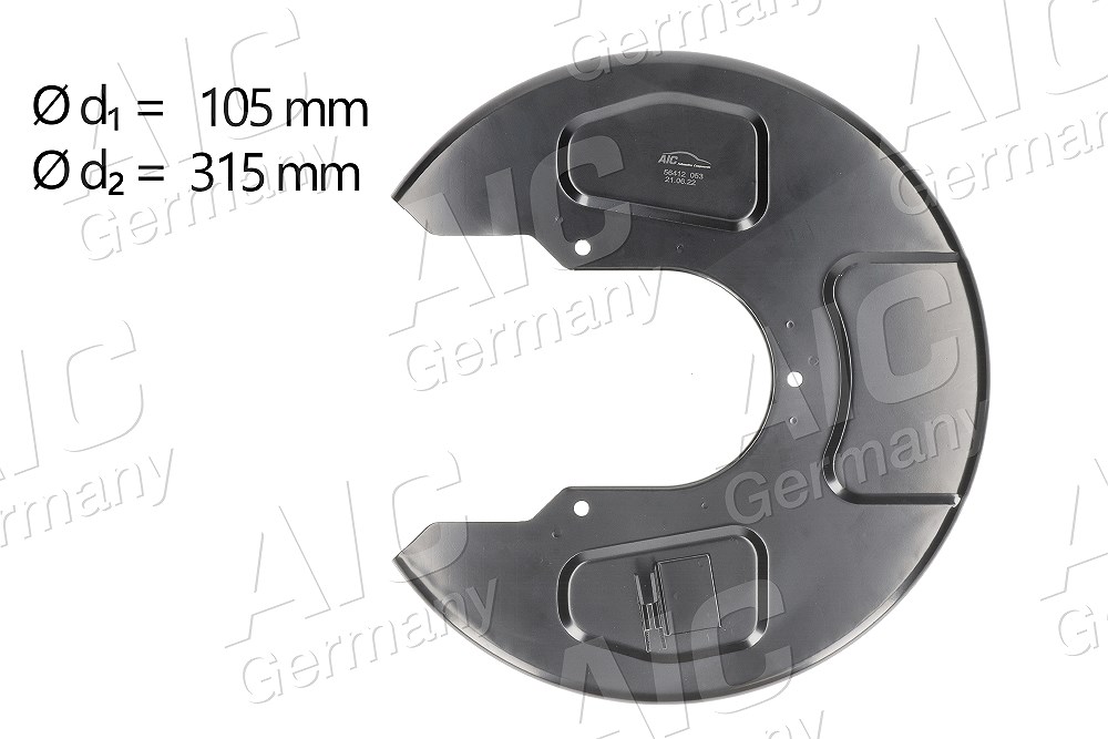 Aic Deckblech Bremsscheibe hinten rechts [Hersteller-Nr. 56412] für Seat, Ford, VW