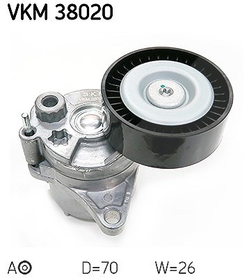Skf Spannrolle, Keilrippenriemen [Hersteller-Nr. VKM38020] für Jeep, Mercedes-Benz