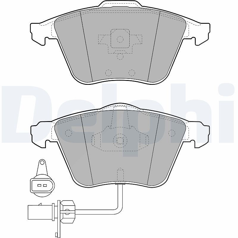 Für DELPHI LP1922 Brake Pad Set, Disc Brake - Bild 8