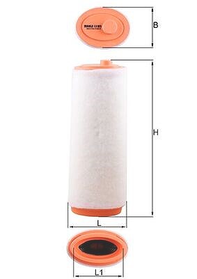 Mahle Luftfilter [Hersteller-Nr. LX823] für Mg, Land Rover, Rover, BMW, Alpina