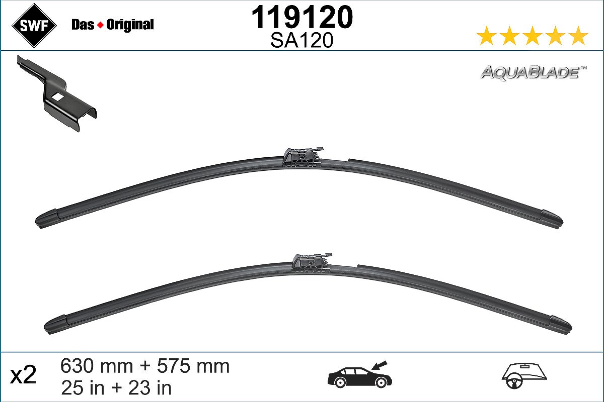 Swf Wischblatt [Hersteller-Nr. 119120] für Mercedes-Benz