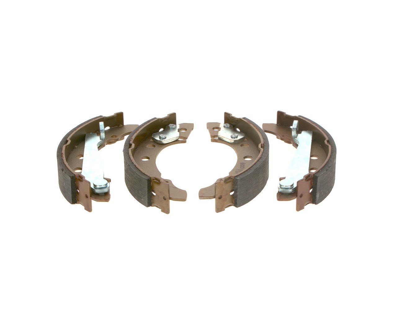 Bosch Bremsbackensatz Hinten [Hersteller-Nr. 0986487002] für VW, Audi, Seat