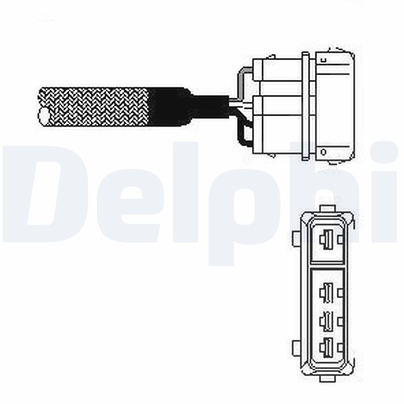 Delphi Lambdasonde [Hersteller-Nr. ES10333-12B1] für Skoda, Mazda, VW, Seat