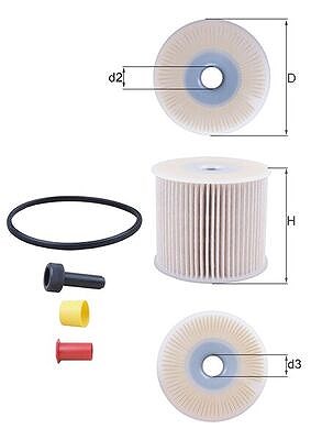 Mahle Kraftstofffilter [Hersteller-Nr. KX85D] für Citroën, Fiat, Suzuki, Lancia, Peugeot