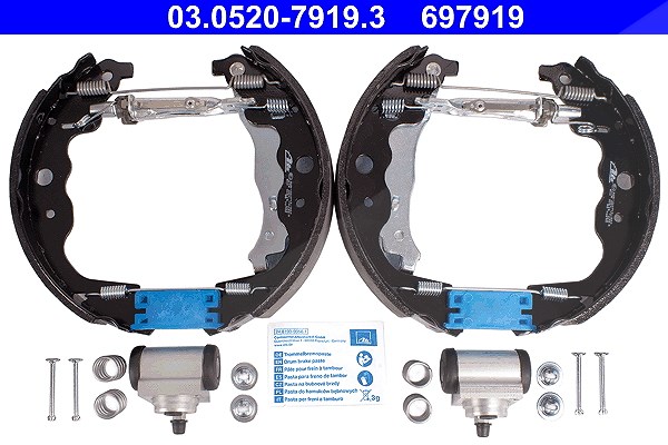 Ate Bremsbackensatz [Hersteller-Nr. 03.0520-7919.3] für Renault, Dacia