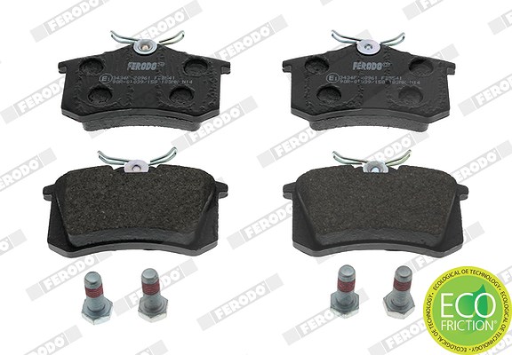 Ferodo Bremsbelagsatz, Scheibenbremse [Hersteller-Nr. FDB541] für Citroën, Peugeot, Seat, Mg, Lotus, VW, Renault, Audi