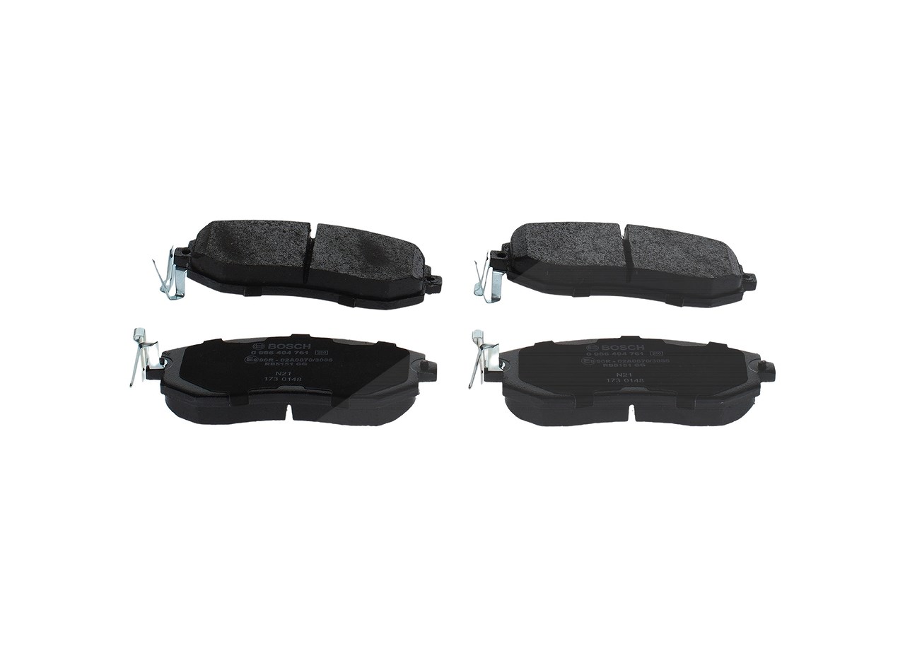 Bosch Bremsbelagsatz, Scheibenbremse [Hersteller-Nr. 0986494761] für Subaru, Toyota