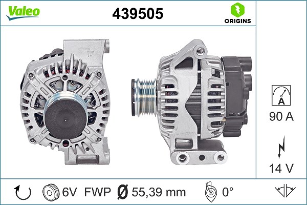 Valeo Generator [Hersteller-Nr. 439505] für Alfa Romeo, Ford, Lancia, Fiat