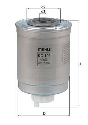 Mahle Kraftstofffilter [Hersteller-Nr. KC109] für Ford, Ldv