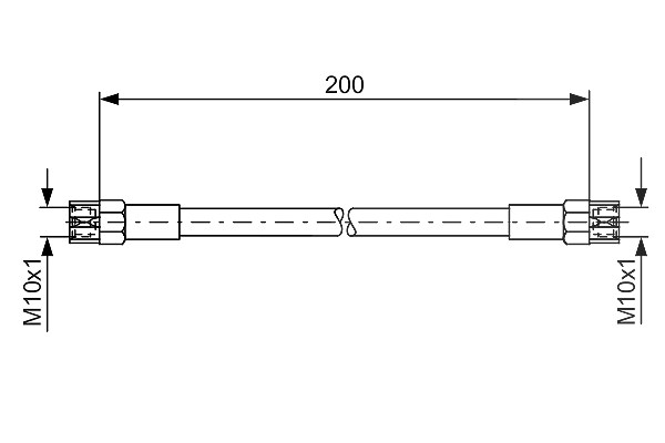 Bosch Bremsschlauch [Hersteller-Nr. 1987476062] für BMW, Volvo