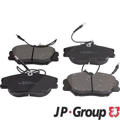 Jp Group Bremsbelagsatz, Scheibenbremse [Hersteller-Nr. 4163603310] für Lancia, Fiat, Peugeot, Citroën