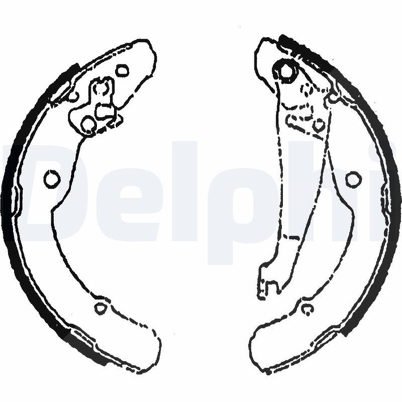 Delphi Bremsbackensatz [Hersteller-Nr. LS1784] für Skoda, VW, Seat
