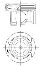 Kolbenschmidt Kolben [Hersteller-Nr. 41829600] für Mercedes-Benz
