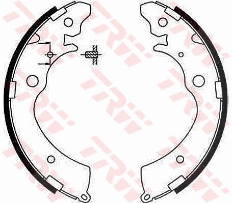 Trw Bremsbackensatz [Hersteller-Nr. GS8559] für Honda, Suzuki