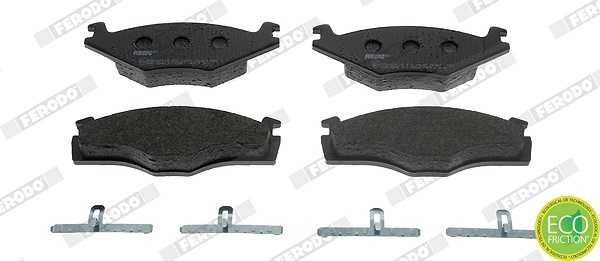 Ferodo Bremsbelagsatz, Scheibenbremse [Hersteller-Nr. FDB419] für VW, Seat