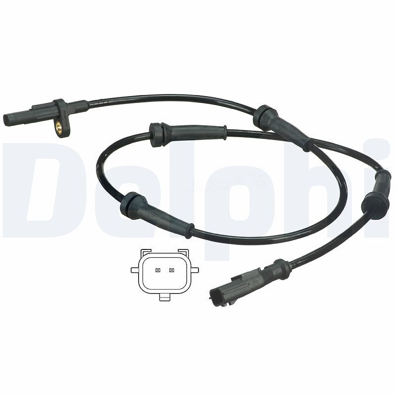 Delphi Sensor, Raddrehzahl [Hersteller-Nr. SS20376] für Vauxhall, Renault, Opel