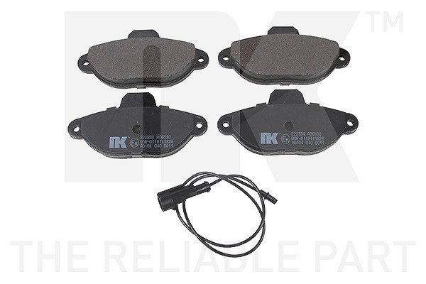 Nk Bremsbelagsatz Vorderachse [Hersteller-Nr. 222334] für Fiat, Ford, Lancia