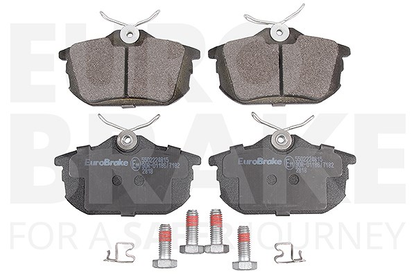 Eurobrake Bremsbelagsatz Hinterachse [Hersteller-Nr. 5502224815] für Volvo, Proton, Mitsubishi, Smart