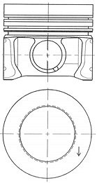 Kolbenschmidt Kolben [Hersteller-Nr. 41095610] für Skoda, Audi, VW, Seat