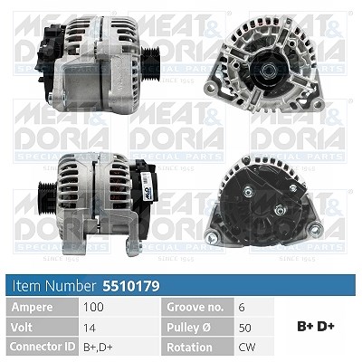 Meat & Doria Generator [Hersteller-Nr. 5510179] für Vauxhall, Opel